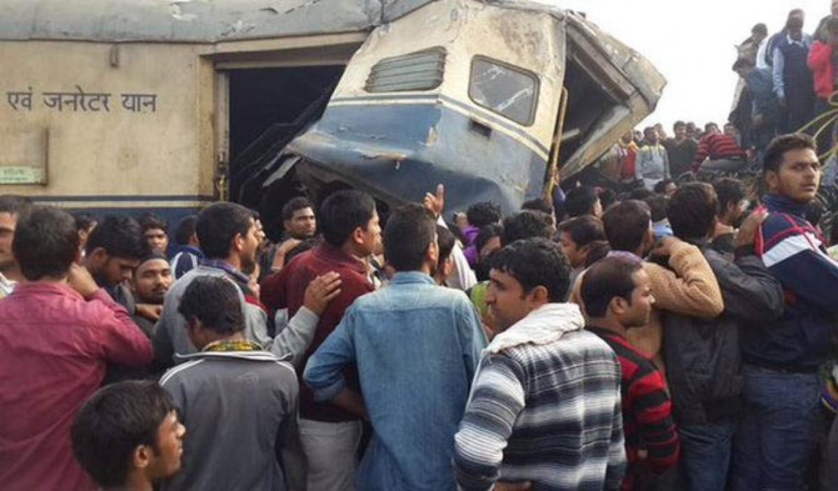 Nearly 100 injured as two trains collide in Haryana